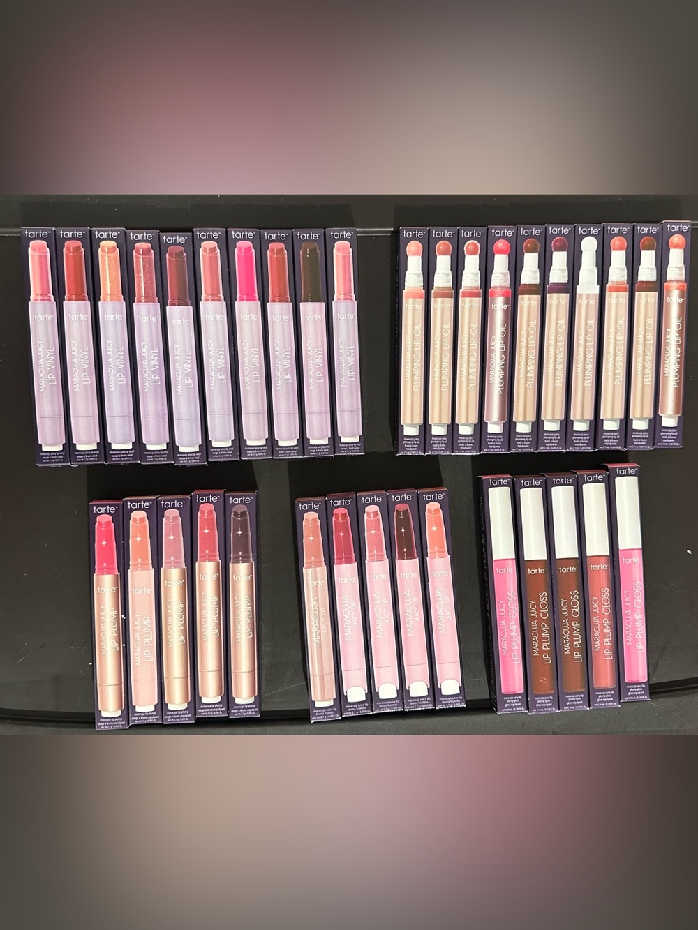 Bundle of 35 assorted Tarte Lips